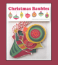 Fabric Christmas Baubles - pack of 5