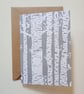 Birch Tree with Carved Love Heart - Anniversary Greeting Card - Eco-friendly  - Image 2