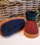 Gender Neutral Funky Bright Baby Booties 3-6 months size  - Image 4