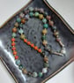 Gemstone Necklace with Indian Agate and Red Jasper - Image 4