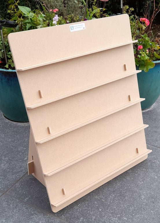 Jewellery card display stand - flat packing for craft fairs & markets. 