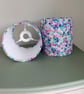 Topica Mini Floral Classic Cylindrical Drum Lampshades X 2 - Image 2