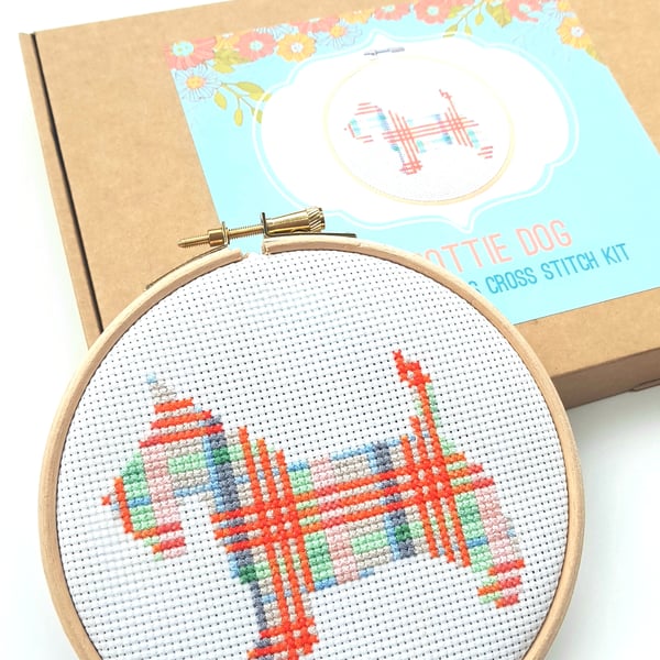 Scottie Dog Cross Stitch Kit