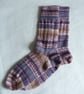 Hand-cranked Knitted Ribbed Wool Socks Size 8 to 9 - Image 2