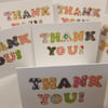 Six 'Thank you' Note Cards