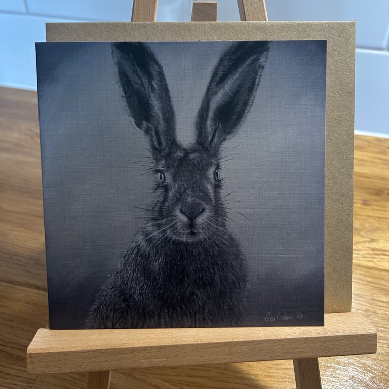 6 x 6 inch Wild Hare Card