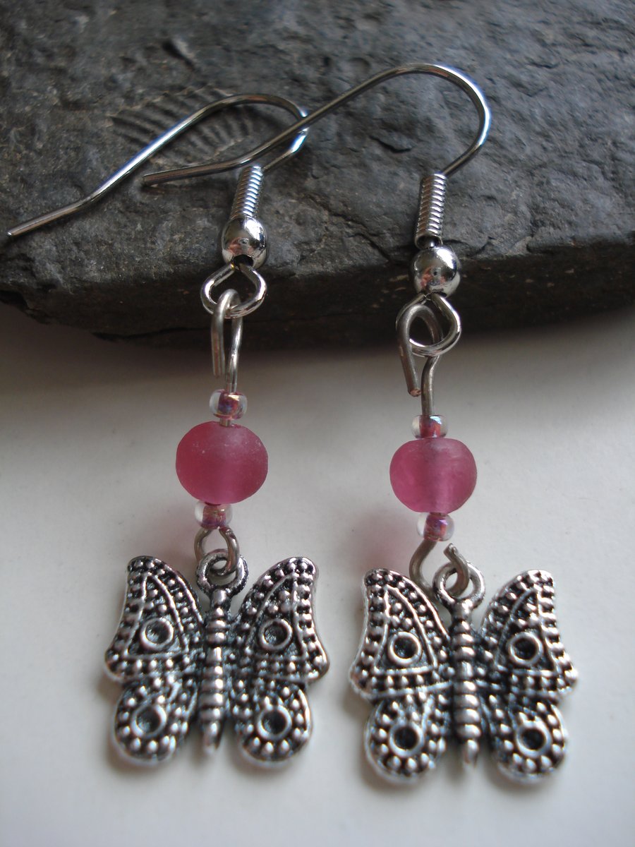Butterfly Earrings, Handmade Jewellery