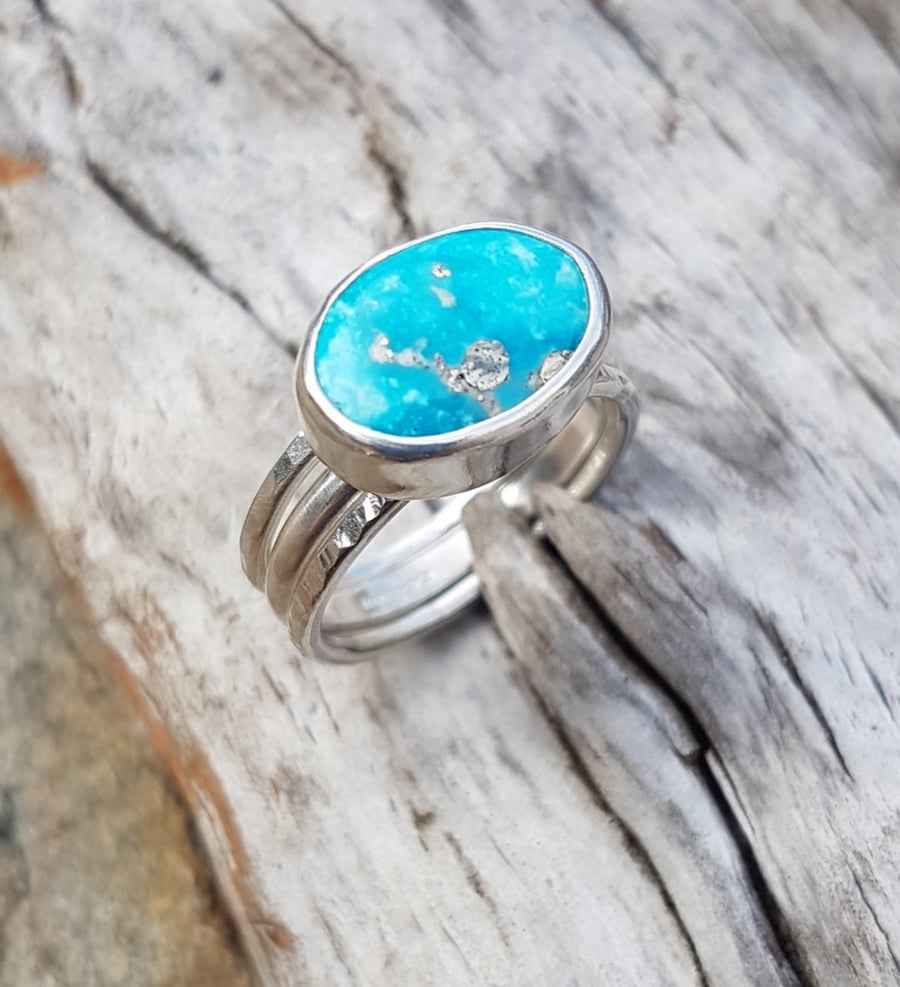 White Water Turquoise Stack, size  O or P