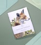 Handmade Fox Notebook - Small Notepad for To Do Lists, Journalling and Notes