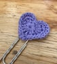 Lilac heart bookmark  - Image 4