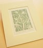Eryngium Seedhead - Original Linocut Print - Image 3