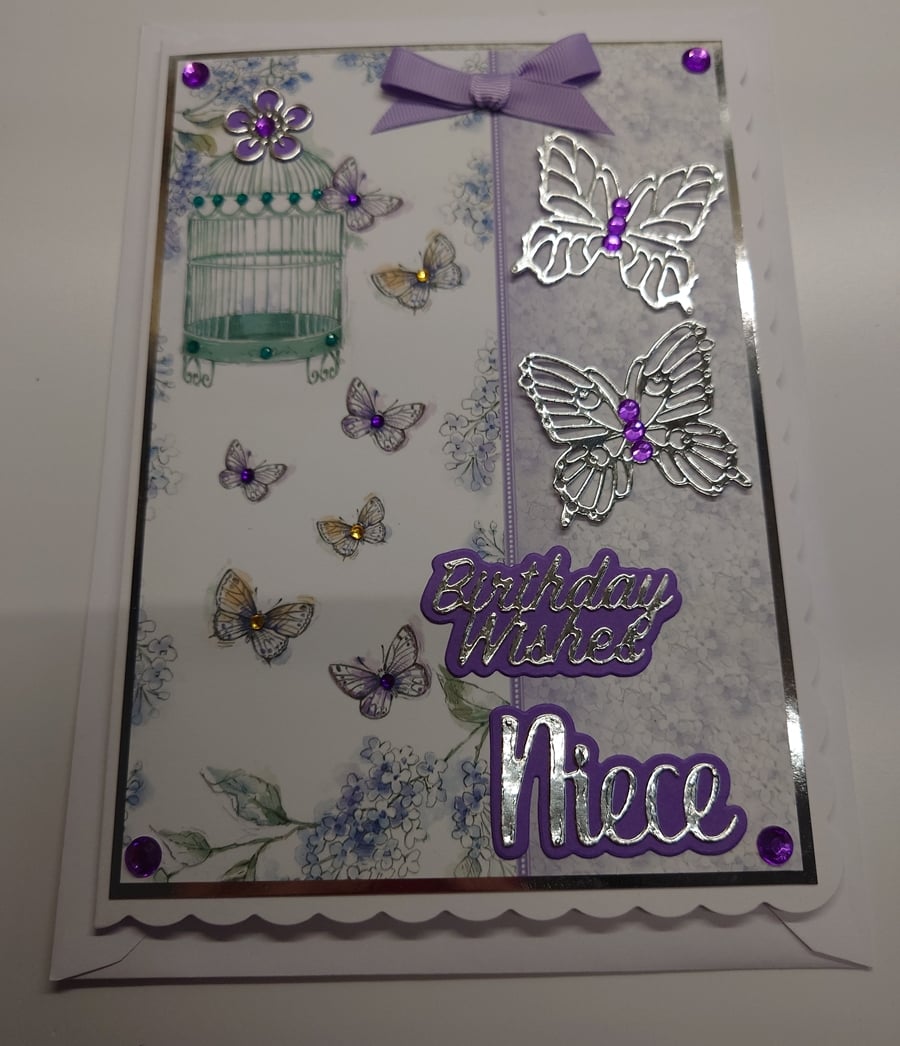 Birthday Wishes Niece Card - Commissioned Card for Debra