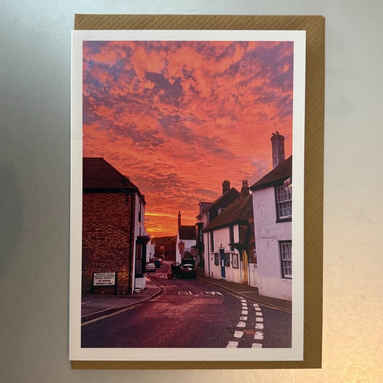 Seaford Sunrise A5 Greeting Card