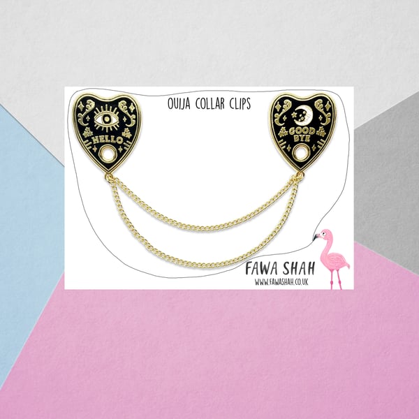 Ouija Collar Chain - Hard Enamel Pin - Jewellery