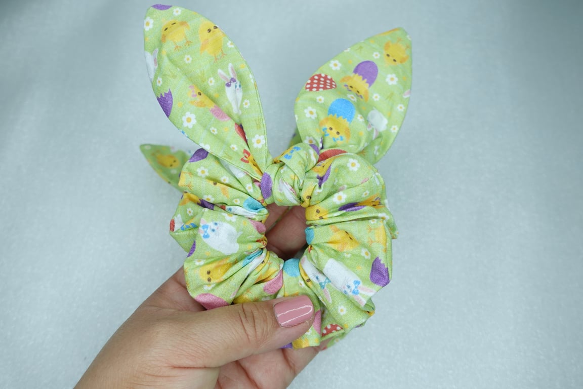 Bunny Scrunchies, Bunny Ear Scrunchies, Bow Scrunchies, Rabbit Theme Scrunchies
