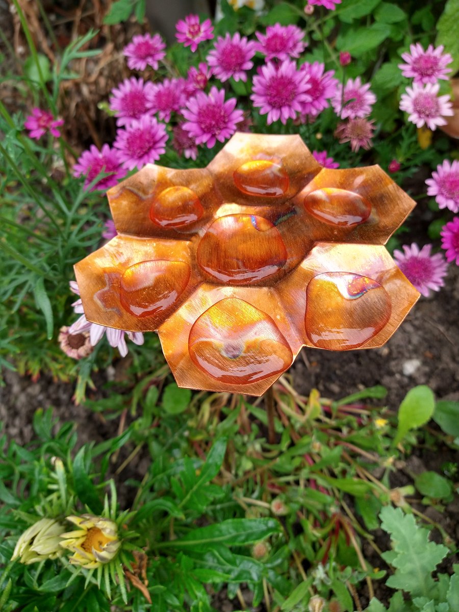 Copper bee bath