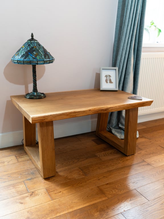Coffee Table, Rustic Oak Coffee Table, Waney Edge Coffee Table, Live edge Coffee