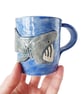 Basking Shark Mug - Hand Built Stoneware Pottery