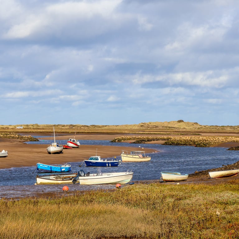 Coastal Photography Greetings Card - Burnham Overy Staithe - Blank Card