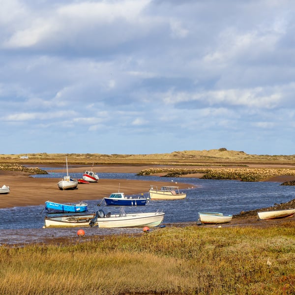 Coastal Photography Greetings Card - Burnham Overy Staithe - Blank Card