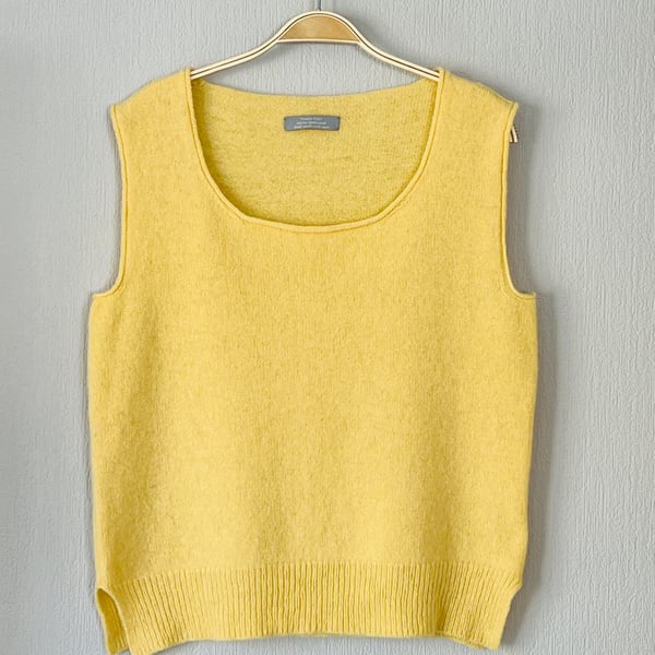 Knitted Vest soft merino lambswool - MADE TO ORDER