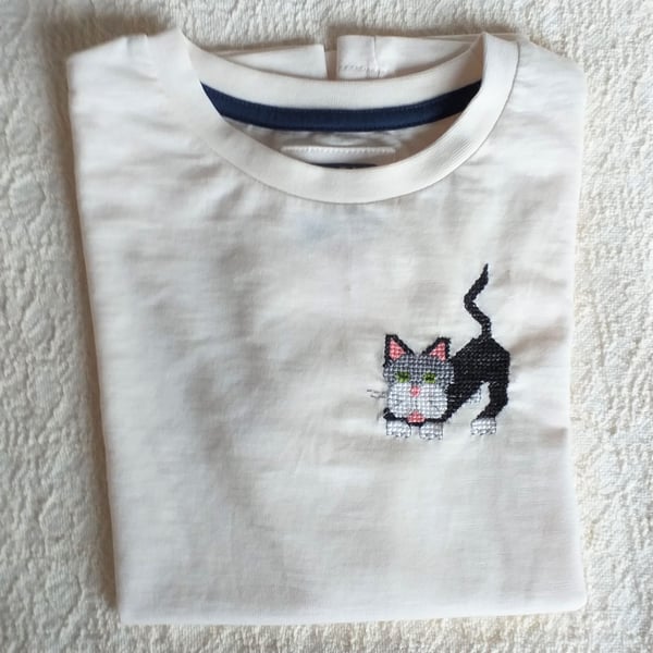 Cat T-shirt Age 3-4