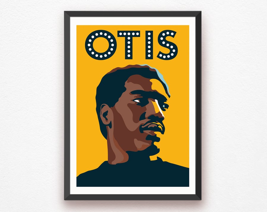 Otis Redding Print, Music Poster, Album Cover Art