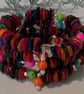 Mother of Pearl & Howlite Multicoloured Memory Wire Bangle - Image 3
