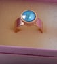 Ultra Blue AB Swarovski Solitaire Ring - Image 2