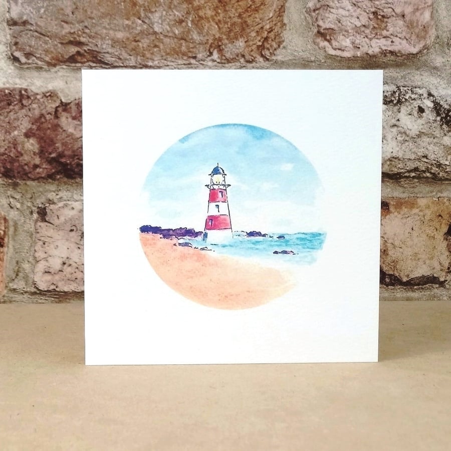 Fathers Day card Lighthouse