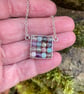 Sterling silver pastel gemstone necklace - Image 2
