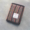 Harris tweed wallet grey stripe billfold gift for men, 