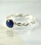 Mermaid Stacking Ring - Silver Abalone Ring - Sterling Silver Twist  - Image 9