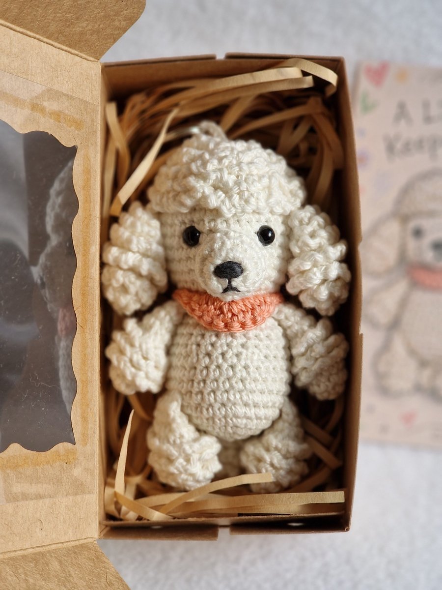 Crochet Poodle Keychain, Handmade Dog Bag Charm Gift - Folksy