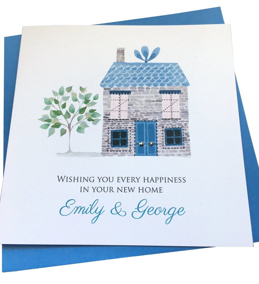 Personalised Handmade New Home Card