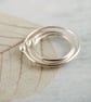 Silver Stacking Ring - Single Bud Ring in Argentium Sterling Silver - Image 10
