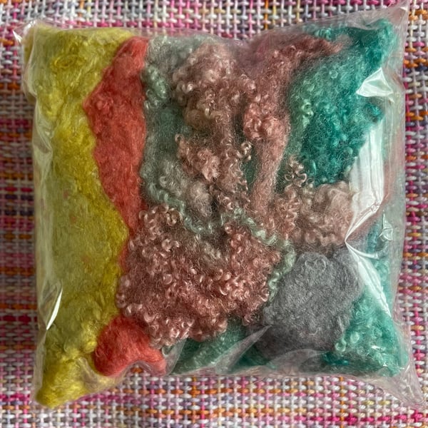 Hand Dyed Texture Pack for Felters & Spinners