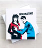 Star Trek Spock Funny Geeky Blank Greetings card