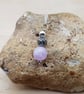 Pink Kunzite pendant necklace. Reiki jewelry uk. Bali Silver bead pendant. 10mm  - Image 1