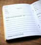 Single A6 ‘Movie’ pocket log book with typographic design cover - Image 4