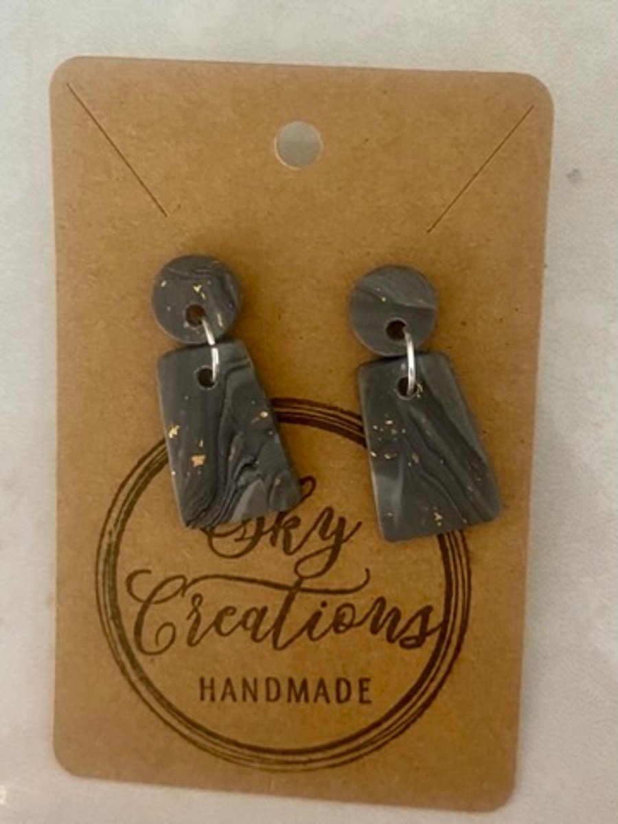 Ref: 2539 Handmade polymer clay earrings (includes FREE UK postage)