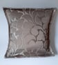 Beige and silver damask jacquard 16" envelope cushion cover - Image 9