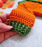 Newborn Crochet Pumpkin Baby Cardigan, Hat & Bootie Set  - Image 5