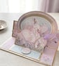 3D Double Easel Pop-Up Wedding Card – Romantic Swan Keepsake - Image 2