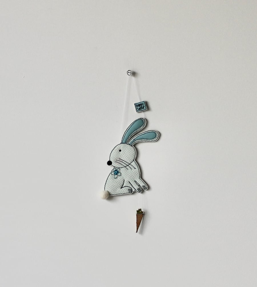 Special Order For Philippa - 'Happy Easter Bunny' - Handmade Hanging Decoration