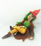 Woodland Folk Doll, Felted Wise Woman, Forest Woman Figurine - Image 6