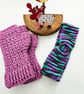 Gift Set - Carnation Hiking Mitts & Ear Warmer