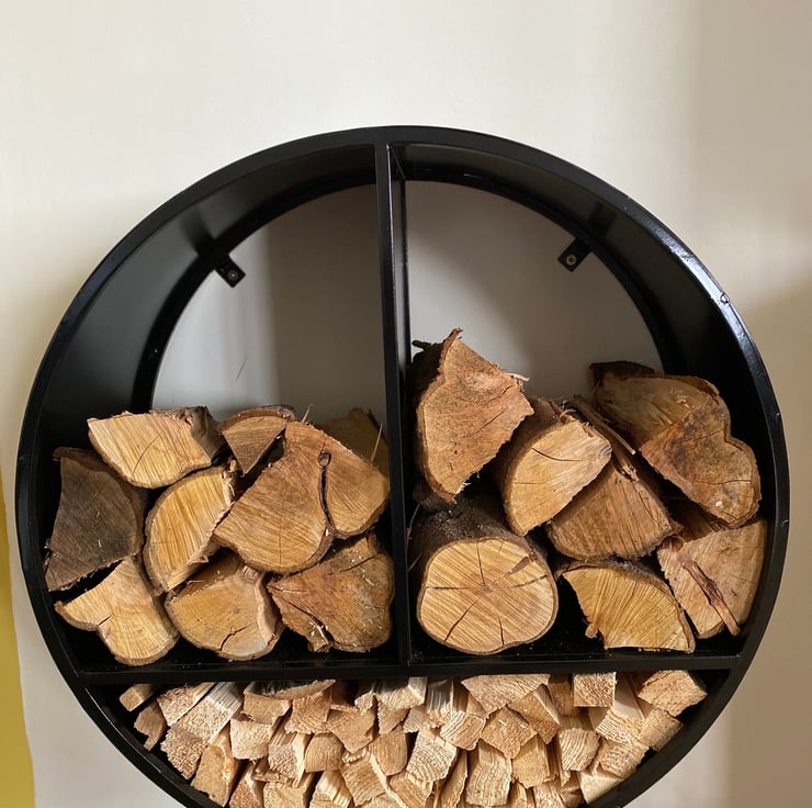 Log Store, Handcrafted, Wall Mounted, Artisan Folksy