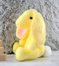Crochet Rabbit Plush: Yellow Bunny Stuffed Animal, Nursery Decor - Image 4