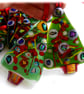 Christmas Tree Fused Glass Hanging Decoration 9cm Dichroic  - Image 5